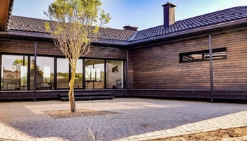 Дом скатная крыша