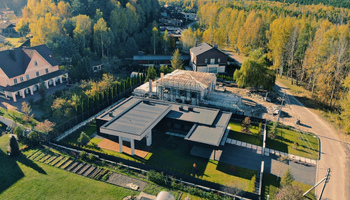 Дом плоская крыша